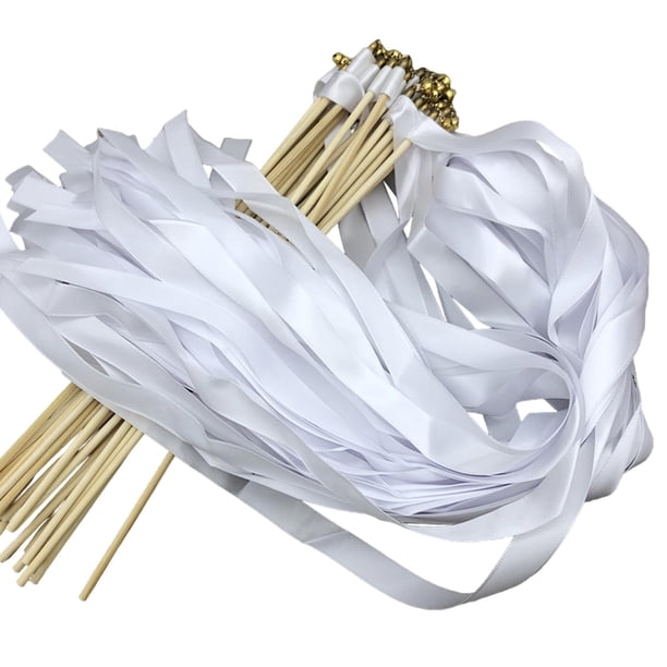 20x Varillas De Cinta Serpentinas De Boda Resistentes Para Invitados Recuerdos De Fiesta Actividades Sin Encaje