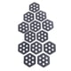 thumbnail image 3 of 12 Almohadillas De Tracción Hexagonales Para Tabla De Surf, Ideales Para El Agarre En Tablas De Surf Y Skimboarding, En Gris., 3 of 3