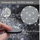 thumbnail image 2 of Posavasos Para Coche Con Diamantes De Imitación De Cristal Brillante De 7 Cm, 2 of 8