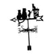 thumbnail image 4 of Veleta Con Figura De Gato, Veleta De Viento De Animales De Hierro Negro Para Vallas, Granero Y Garaje, 4 of 5