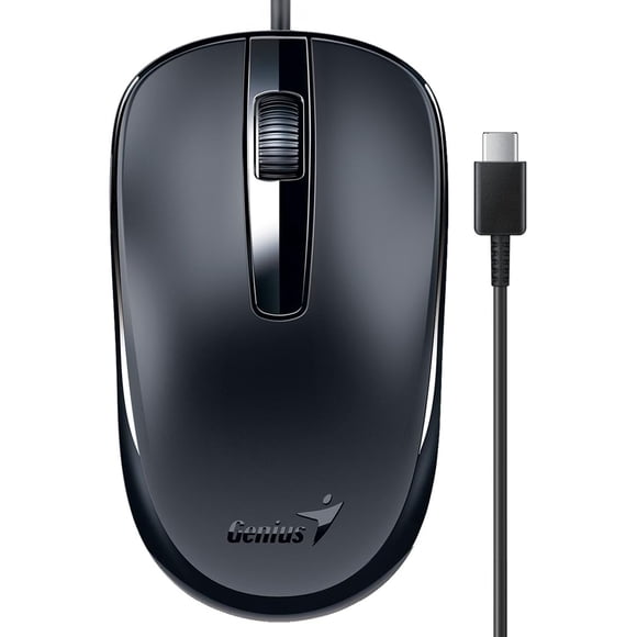 Mouse Optico Con Cable USB-C 1200 Dpi Genius DX-120 Negro
