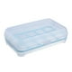 thumbnail image 2 of Huevera de plástico, bandeja para huevos rellenos con tapa, huevera portátil apilable para refrigerador con 15 ranuras para huevos, ideal para camping, nevera y cocina., 2 of 8