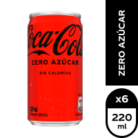 Coca Cola - Coca-Cola Zero Azucar 6X220 Ml