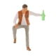 thumbnail image 2 of 1/64 Figuras De Personas En Miniatura Modelos De Escena Callejera Chaleco De Hombre Bebedor, 2 of 5