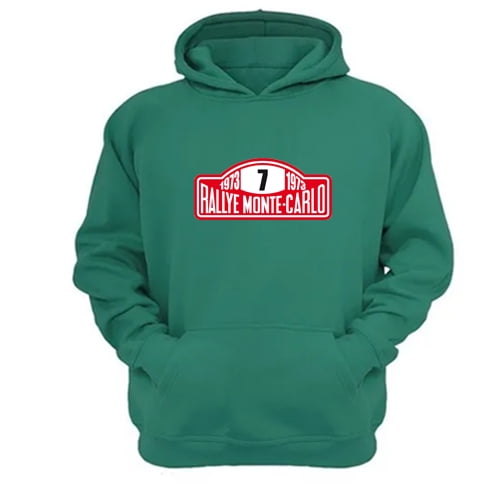 Polerón Canguro Rally Montecarlo Verde Aguamarina Talla M Unisex