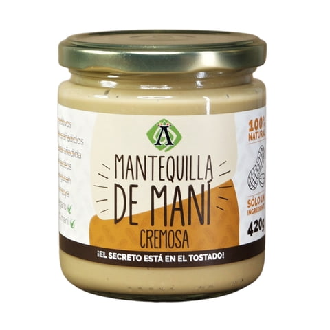 The A Factory - Mantequilla De Maní - Cremosa (Sin Gluten)