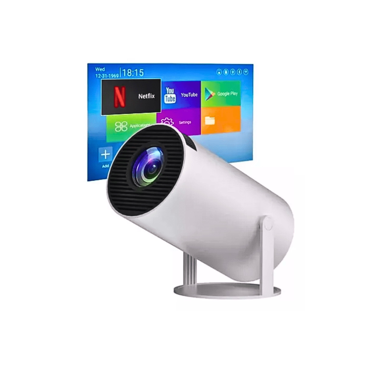 Genérico - Proyector Mini Hy300 Profesional 4k Hd Wifi Smarttv Portátil