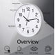 thumbnail image 3 of Reloj de pared analógico blanco silencioso de 30 cm CLOCKSWISE, 3 of 8