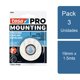 thumbnail image 1 of Pack 3 Cintas Doble Contacto para Espejos Pro 19mm x 1.5mts, 1 of 2