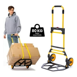 Crusec - Carretilla De Carga Yegua Plegable Extensible Soporte 80 Kg