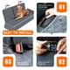 thumbnail image 4 of Funda impermeable antideslizante para asiento de coche para perros Yuntec, gris, 135 x 120 cm, 4 of 6
