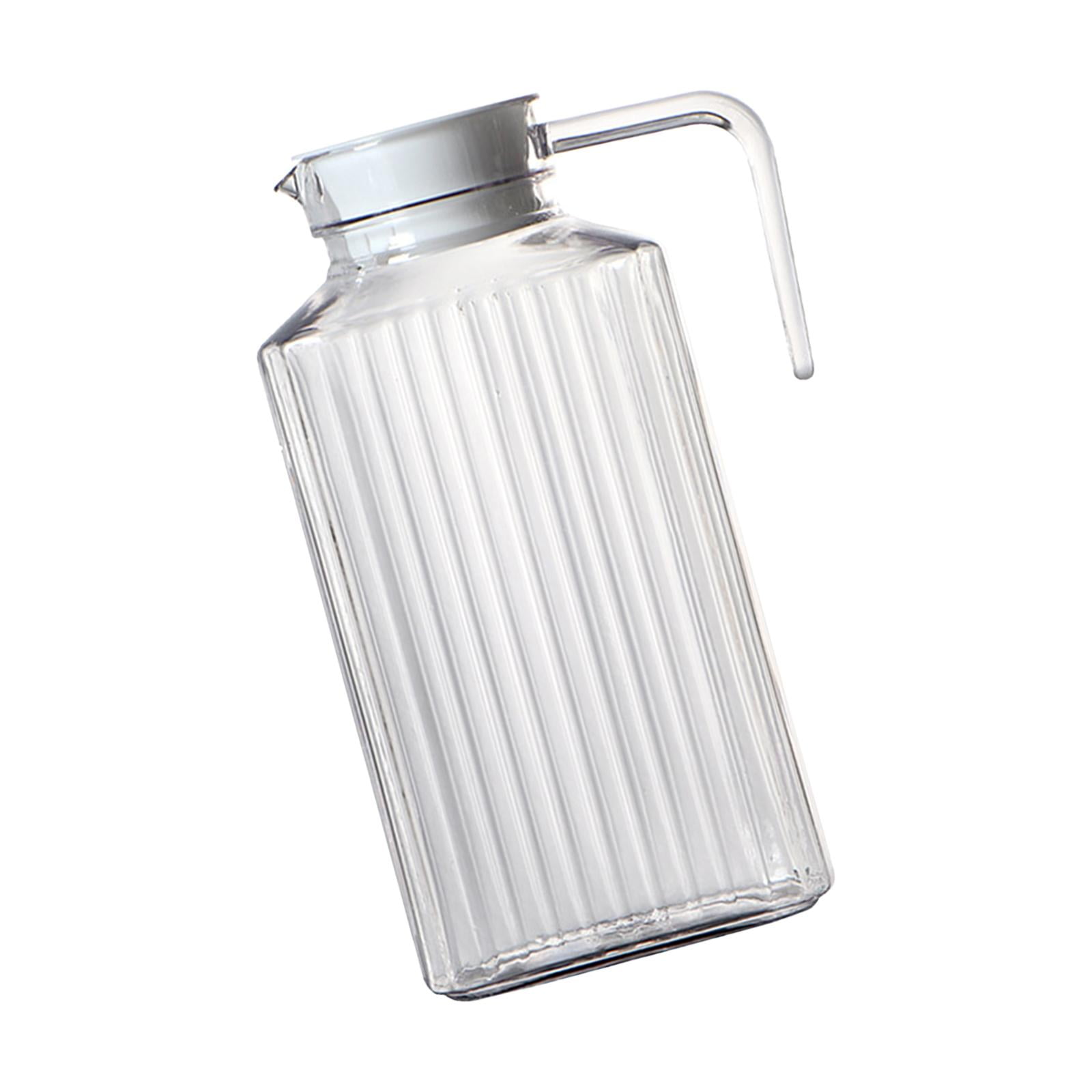Magideal - Jarra De Agua, Jarra De Acrílico, Irrompible, Jarra De Jugo Resistente Al Calor, Jarra De Jugo De Fruta, Jarra De Leche Para , Jugo, Té Helado 2l