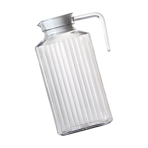 Magideal - Jarra De Agua, Jarra De Acrílico, Irrompible, Jarra De Jugo Resistente Al Calor, Jarra De Jugo De Fruta, Jarra De Leche Para , Jugo, Té Helado 2L