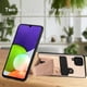 thumbnail image 3 of Funda Resistente para Samsung Galaxy A22 4G con Tarjetero y Soporte, Diseño Magnético Blanco, 3 of 5