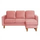 thumbnail image 1 of Seccional Venecia Intercambiable Tela Velvet Palo Rosa, 1 of 1