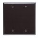 thumbnail image 1 of Placa de pared en blanco de 2 elementos Leviton, termoestable, color marrón 85025, 1 of 1