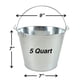 thumbnail image 2 of Baldes BARsics de 5 cuartos (≈4,7 L) galvanizados, pack de 2, 2 of 6