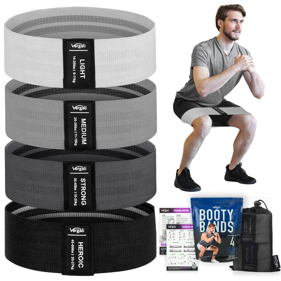 Resistance Bands Vergali 4 bandas para entrenamiento con guía