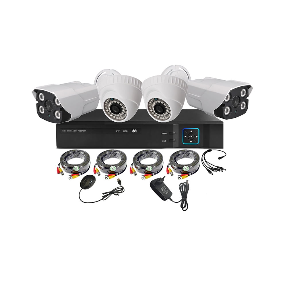 Vipa - Kit 4 Cámaras De Seguridad Mixto Hd 1mp - M45l