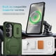 thumbnail image 3 of Funda para Samsung Galaxy S24 5G / S25 5G 6.2" con Soporte Plegable Invisible, Carga Inalámbrica Magnética MagSafe, Carcasa Deslizante para Cámara, Funda Protectora Resistente a Golpes y Caídas, Verd, 3 of 10