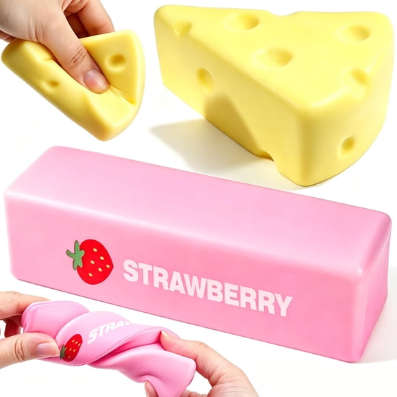Juguete de apretar Kowgical - Pack de 2 (Queso y Mantequilla)