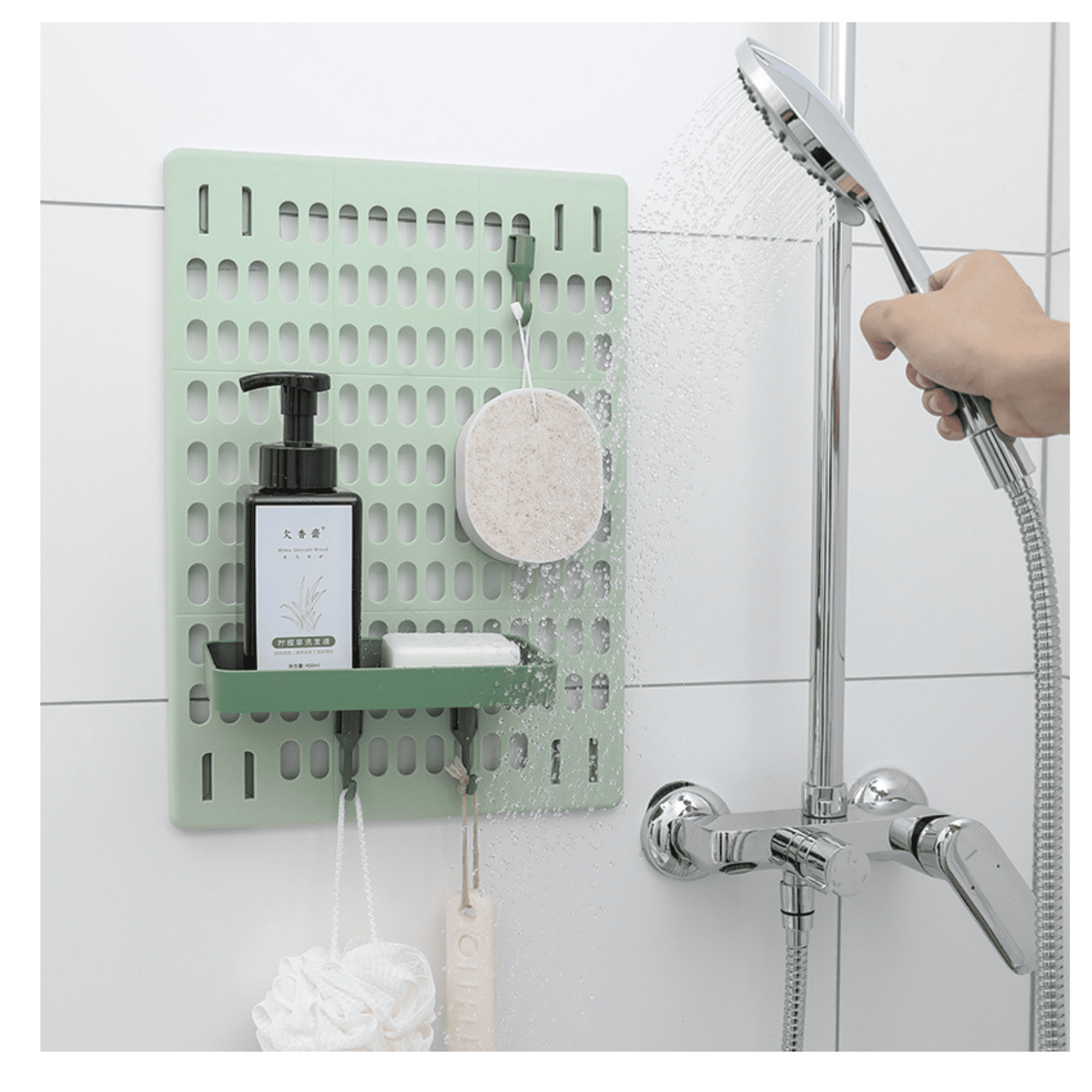 Genérico - Organizador De Pared Multiusos Instalación Sin Taladro