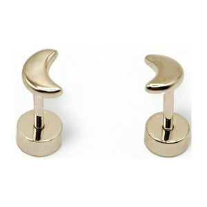 Tiana Joyas - Aros De Forma De Luna De Plata 925