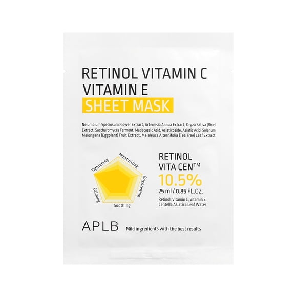 Retinol Vitamin C Vitamin E Sheet Mask