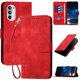 thumbnail image 1 of Funda Flip Premium Fibra de Carbono para Motorola MOTO G52 con Soporte y Cierre Rojo, 1 of 6