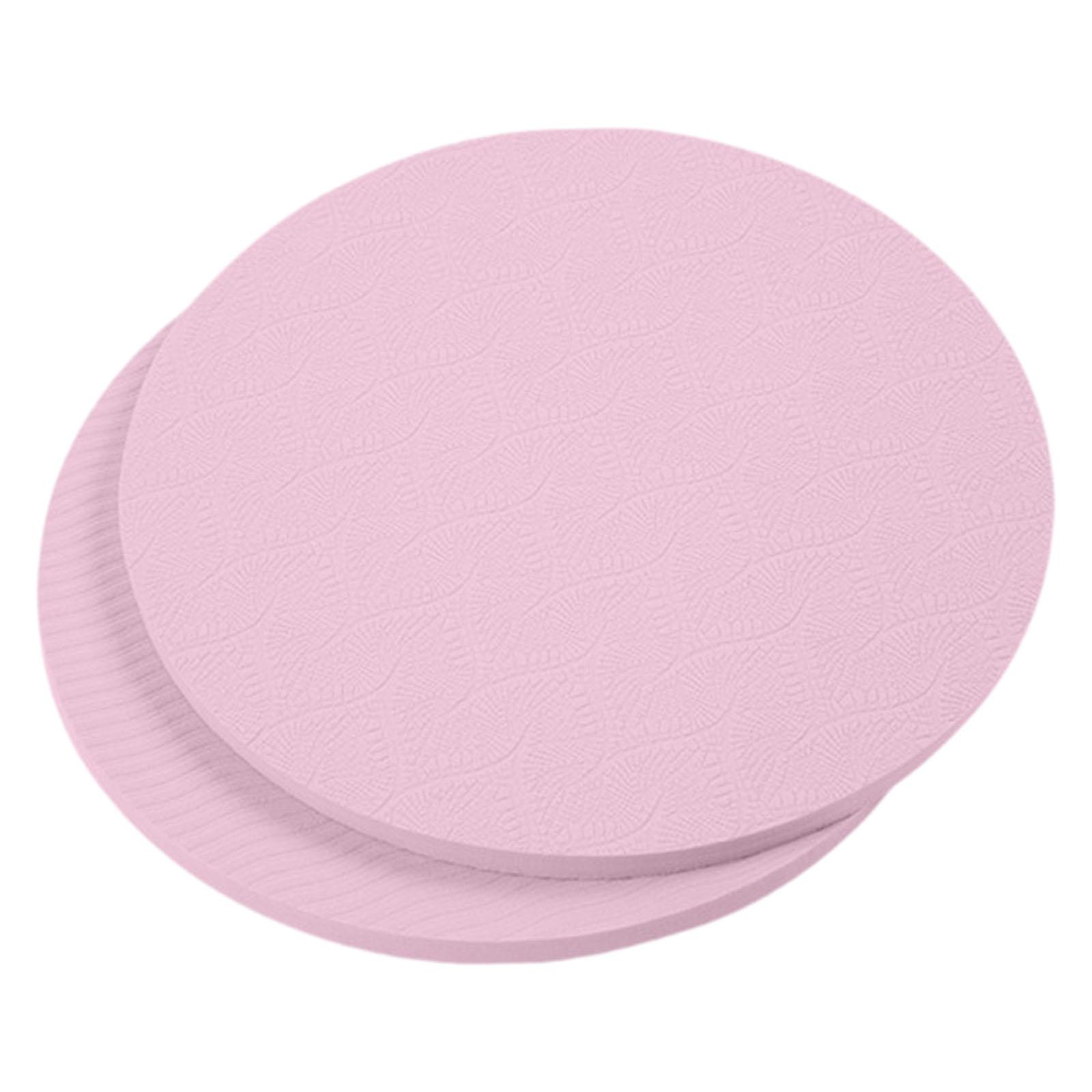 Ioensy - 2 Almohadillas De Yoga Para Rodillas De 18 X 1 Cm, Antideslizantes, Color Rosa