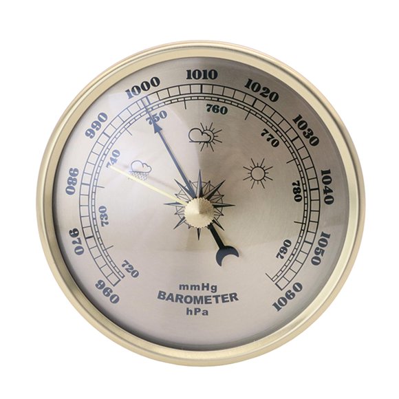 Barómetro Aneroide MmHg/Hpa De 3,5 Pulgadas Para Interiores Y Exteriores, Estación Meteorológica Para Colgar En La Pared