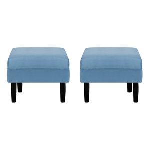 Bodevir - Set Pouf Sky 1C Felpa 00 Azul Petroleo