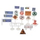 thumbnail image 4 of 18 unids bloque calle tráfico signo juguete playset tráfico conocimiento conocimiento educativo # b, 4 of 5