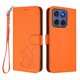 thumbnail image 1 of Motorola Edge 60 5G Funda Billetera de Gato, Naranja, 1 of 6