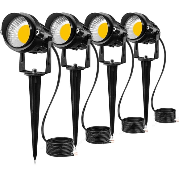 Luces de jardín SUNVIE 12W pack de 4 impermeables