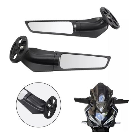 Genérico - Espejos Para Moto Deportivas Universal Tipo Alerón