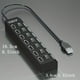 thumbnail image 2 of 1pc 4/7ports USB Connector For Computer Mouse Keyboard Memory Card Independent Switch Universal Hub, 2 of 2