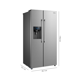 thumbnail image 3 of Refrigerador Side by Side No Frost 504 lts - Caja Reciclada, 3 of 9