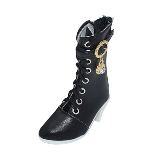 Zapatos De Tacón Alto, Trajes De Moda Para Muñeca BJD De 1/3, Muñeca De 60cm, Muñeca BJD De 24 Pulgadas, Negra