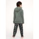 thumbnail image 2 of Pijama Largo Polar Verde Talla 10, 2 of 4