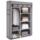 thumbnail image 1 of Closet de tela Armable Grande Gris 6 Estantes, 1 of 5
