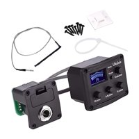 Magideal - Pastilla Piezoeléctrica Para Ukelele Con Preamplificador Accesorios Para Instrumentos Musicales Fácil Montaje Pastilla Para Ukelele Profesional Preamp