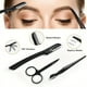 thumbnail image 4 of Eyebrow Kit For Women And Men, Stainless Steel Eyebrow Grooming Set Including Eyebrow Brush, Eyebrow Razor, Eyebrow Comb, Eyebrow Comb Scissor, Folding Eyebrow Knife, Scissors Razor, Eyebrow Trimmer,, 4 of 5
