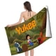 thumbnail image 4 of Yukee Toalla de playa de secado rápido con diseño temático, regalo para mujeres y niñas, ideal para cumpleaños, fans, amantes de la música, uso en la playa o al aire libre, 78 × 160 cm, 4 of 6