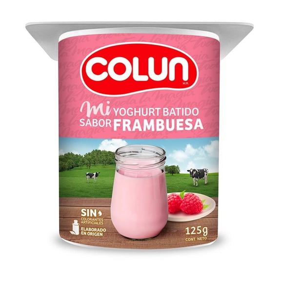 Yoghurt Batido Sabor Frambuesa Pote, 125 g