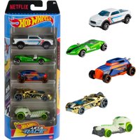 Toy Cars & Trucks, Paquete De 5 Unidades, Hot Wheels ¡Let'S Race! Netflix