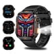 thumbnail image 1 of Reloj inteligente militar hombre, linterna LED, Bluetooth, IP68, ritmo cardíaco, oxígeno, sueño y actividad física, 1 of 5