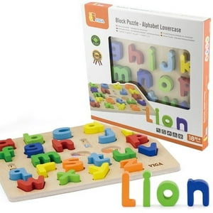 Viga - Juguete Madera Puzzle Encaje Letras 26 Pz