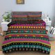 thumbnail image 1 of Bohemian Bedding Set with Pillowcase Ethnic Style Duvet Cover Floral Comforter Covers Quilt, 1 of 5