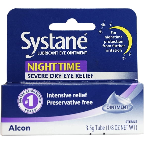 Ungüento para ojos Systane Nighttime Lubricante, tubo de 3,5 g